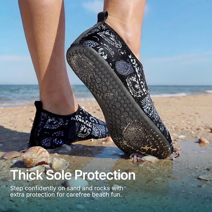 Water Shoes for Women Men Quick-Dry Aqua Socks Swim Beach Barefoot Yoga Exercise Wear Sport Accessories Pool Camping Must Haves Adult Youth Size