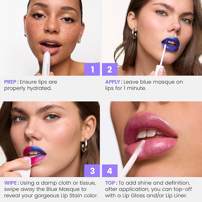Wonderskin Wonder Blading All Day Lip Stain Peel Off Masque - Long Lasting, Waterproof and Transfer Proof Nude Lip Tint, Matte Finish Peel Off Makeup (Bella Masque)