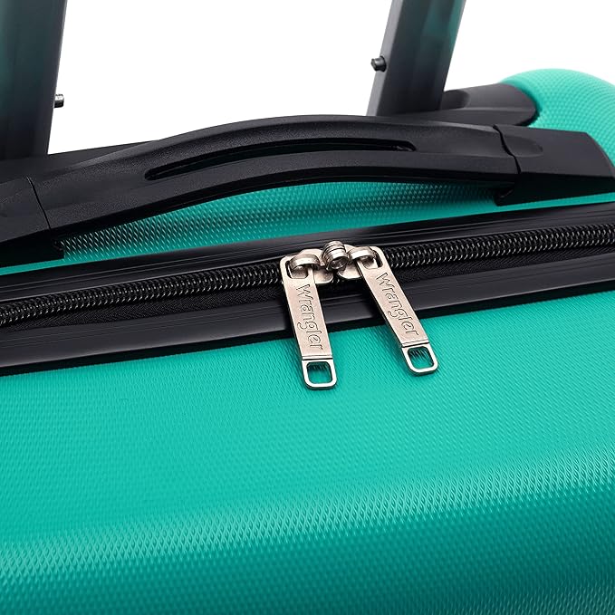 Wrangler 22" Hardside Spinner Carry-On Luggage, Teal