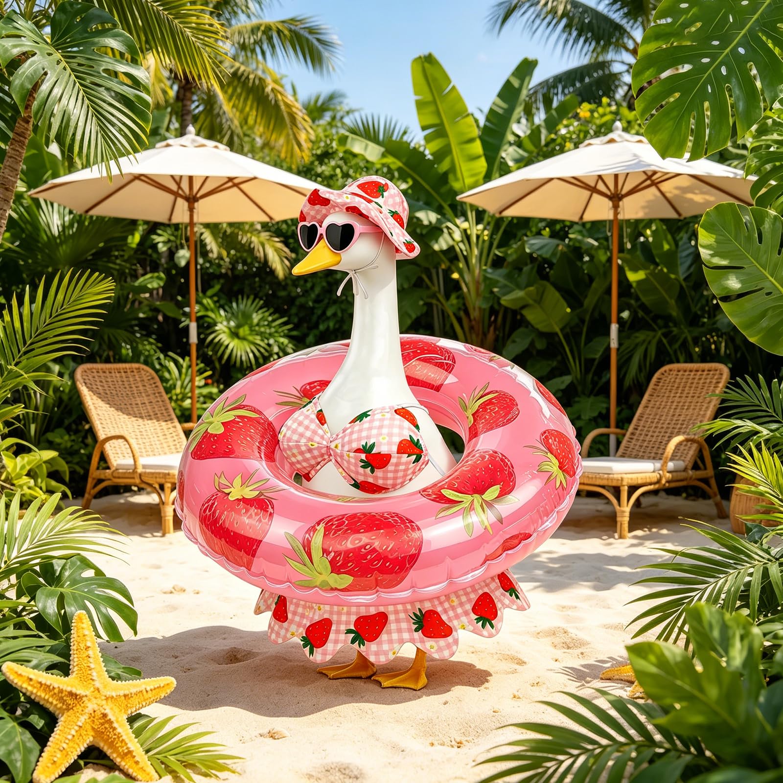 Hawaiian Porch Goose Outfits Summer Bikini Goose Outfit Fits 17 23 Inch