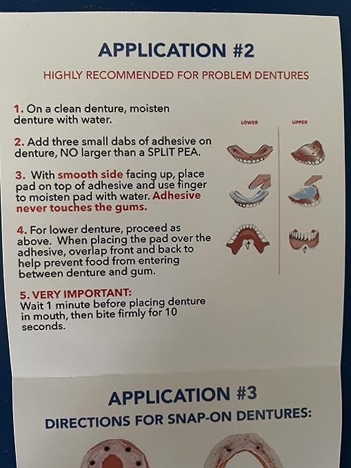 Adhesive Free Denture Pads | 30 Pack | Secure & Comfortable Fit | No Glue/No Mess | All Day Suction | Denture Glue Alternative | Safe, Natural & Non-Toxic (Upper)