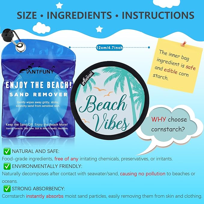 Antfuny 2 Pack Sand Rremover for Beach Eraser for Vacation 1 3 4 5 8 12 Toy Age Shovel Castle Building Bulk Cup Holder Adult Family Game Clip Women Men Outfit Towel Sandal Shoes Pant Hat Cart Wagon