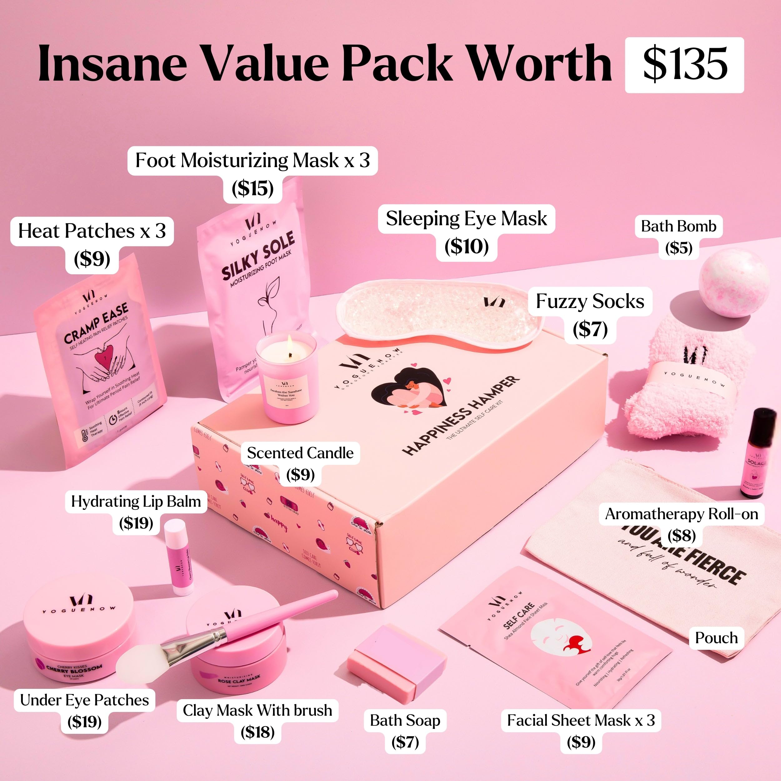 Spa Gifts for Women- Premium Self Care Spa Kit With Bath, Skin Care Sets & Self Care Items For Women - Ultimate Pampering Skin Care Set - Birthday Gifts - Spa Gift Baskets (Pack of 20)