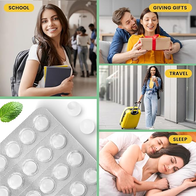 Orthodontic Wax for Braces Wax Individual Hygienic Packaging Dental Wax Dots (90PCS, Mint)
