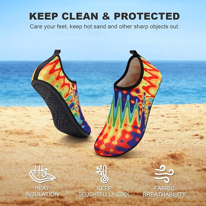 Water Shoes for Women Men Quick-Dry Aqua Socks Swim Beach Barefoot Yoga Exercise Wear Sport Accessories Pool Camping Must Haves Adult Youth Size