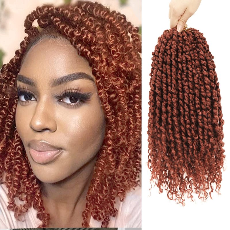 9 Packs Passion Twist Crochet Hair 18 Inch Pre-twisted Passion Twist Hair Pre Looped Crochet Passion Twist Hair Bohemian Passion Twist Crochet Hair for Women Girls and Kids (18Inch,1B)