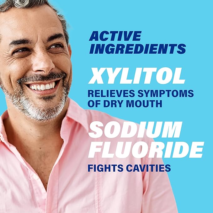 ACT Dry Mouth Anticavity Zero Alcohol Fluoride Mouthwash, Soothing Mint, 33.8 fl. oz.