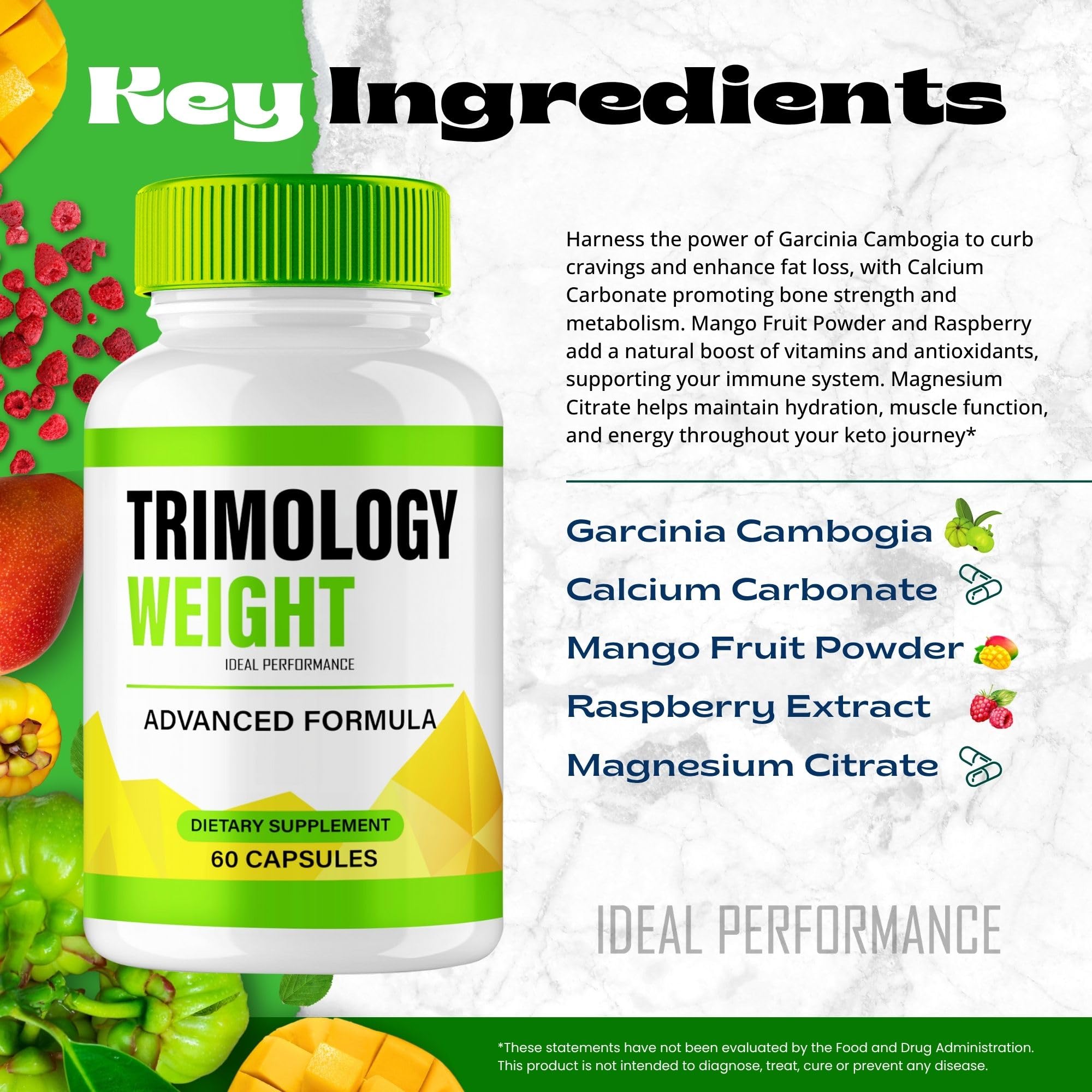 Trimology Weight Capsules, Official Trimology Weight Supplement Pills - Extra Strength, All Natural Keto Capsule to Sustain Active Lifestyle & Fitness Goals, TrimologyWeight Reviews (2 Pack)