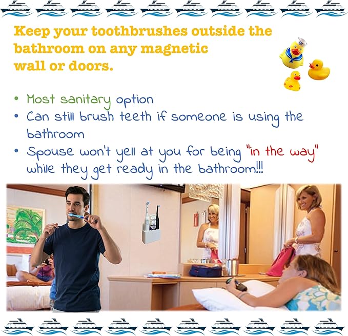 Cruise Ship Essentials Magnetic Toothbrush Holder Cruise Essentials 2025.Caribbean Cruise Must Haves. Alaskan Cruise Must Haves. Cruise Ship Essentials 2025, Caribbean Royal