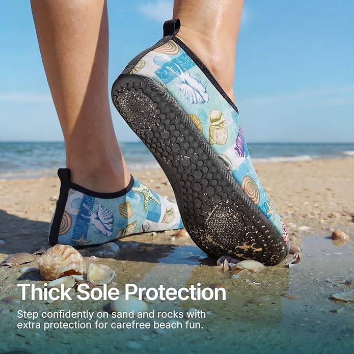 Water Shoes for Women Men Quick-Dry Aqua Socks Swim Beach Barefoot Yoga Exercise Wear Sport Accessories Pool Camping Must Haves Adult Youth Size