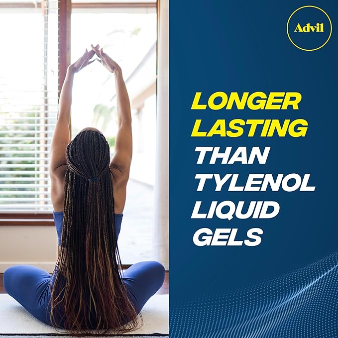 Advil Liqui-Gels minis Pain Reliever and Fever Reducer, Pain Medicine for Adults with Ibuprofen 200mg for Pain Relief - 200 Liquid Filled Capsules
