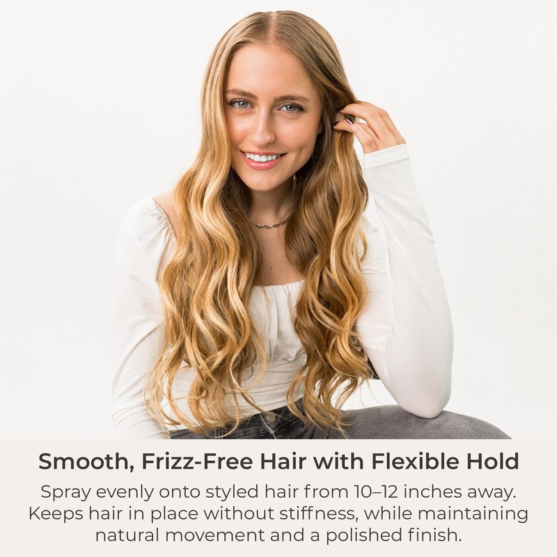 CIBU Anti-Frizz Smoothing Spray | Rice Protein and Keratin Treatment | No Heat Damage Silky Hair Product | 8oz