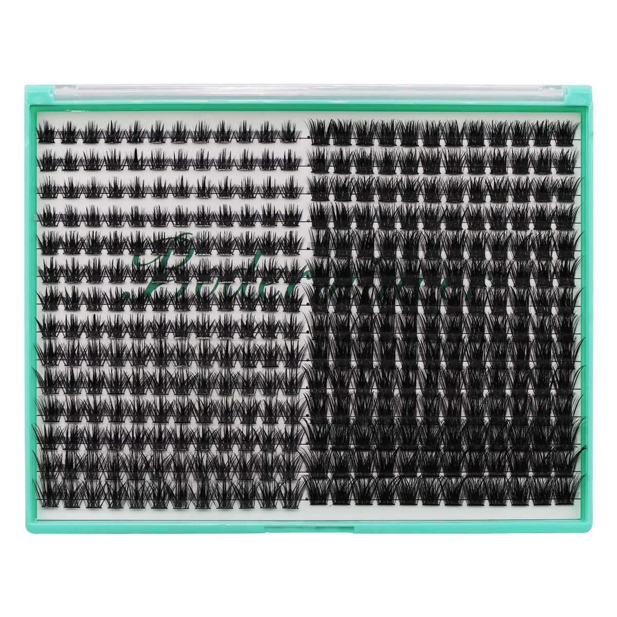 Bodermincer XXXL Tray 336PCS D Curl Cluster Lashes 10-12-14-16mm Mixed Length DIY Eyelashes Extension at Home (M01+M02 Mixed Length D Curl)