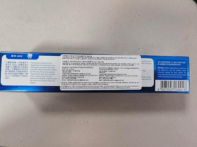 Cavity Reversal Hydroxyapatite Toothpaste for Adults, Cavity Tooth Filler as Home Cavity Repair, Fluoride Free Reverse Cavities Treatment for Tooth Decay Repair, Remineralizing Repair 3.52OZ