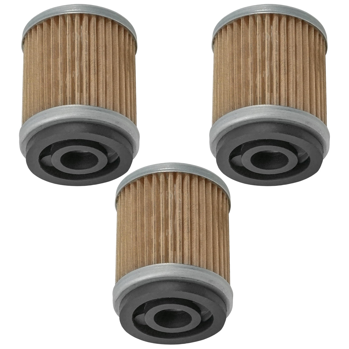 Caltric 3 Pack Oil Filter Compatible with Yamaha Tw200 Tw-200 Trailway 200 1987-2018