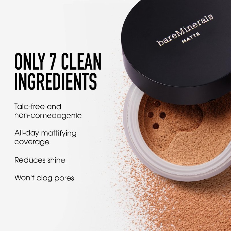 Original Matte Loose Mineral Foundation SPF 15, 22 Warm Tan, Vegan, Cruelty-Free & Dermatologist-Tested