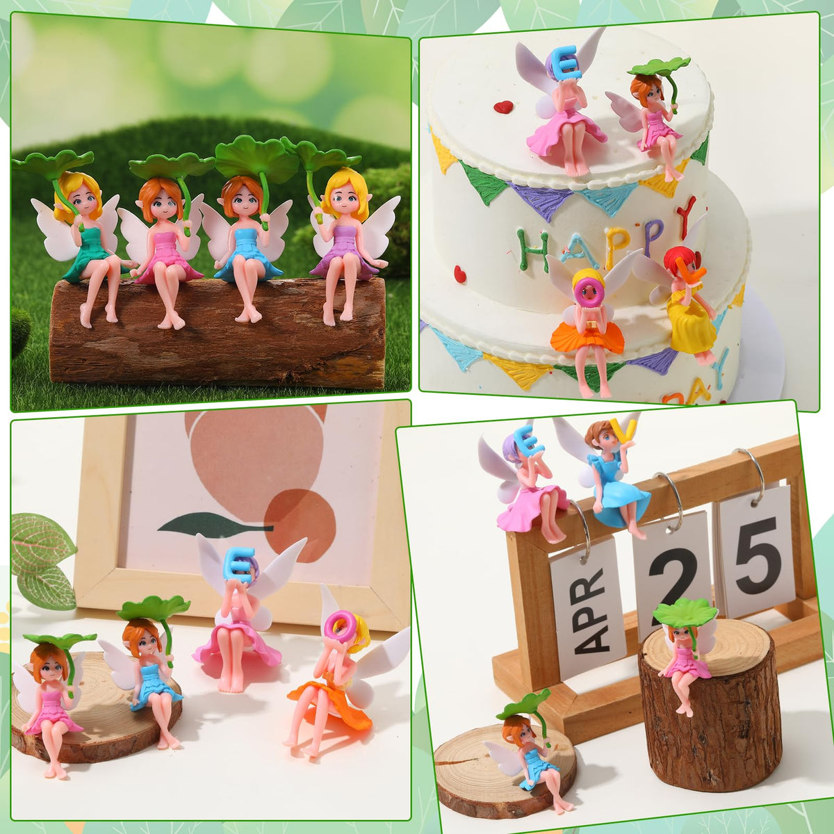 GGSTDDUP 20 Pcs Fairy Figurines Miniature Fairies Full Collection Garden Set