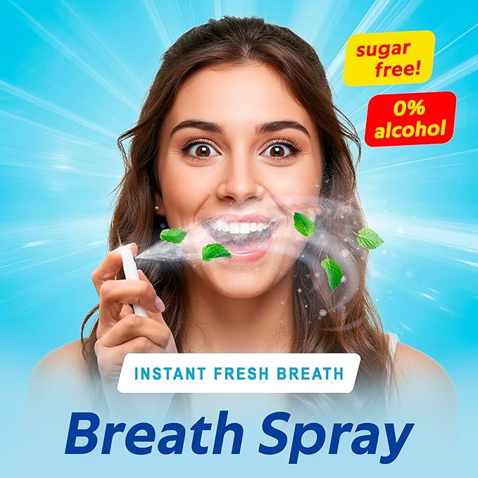PaperMints Fresh Breath Spray – Ultra-Refreshing Mint Flavor, Sugar-Free Breath Freshener, Easy to Carry, Pocket-Sized Spray for Instant Freshness, 4 Pack x 12ml (Approx. 800 Sprays)