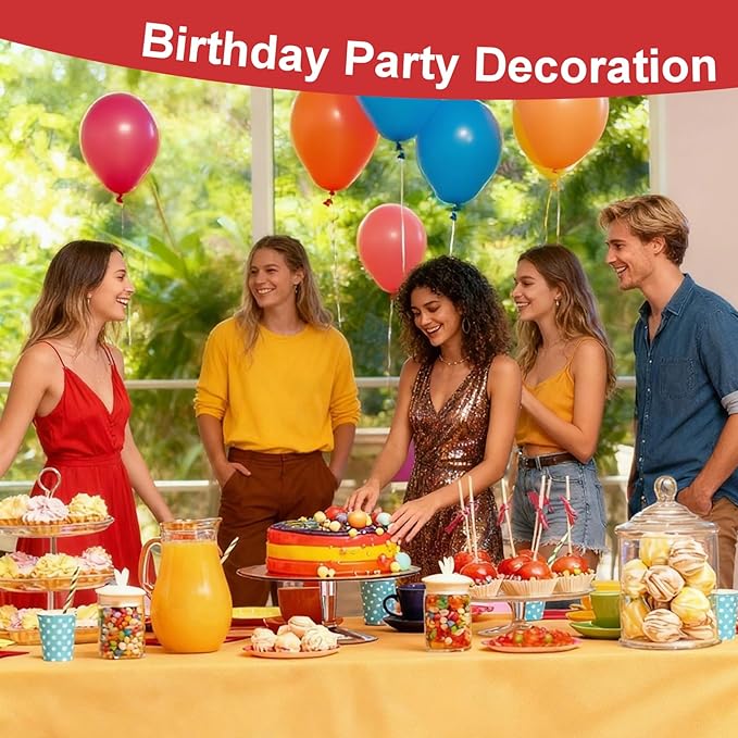 MAQIHAN 100pcs Balloons Assorted Colors - Globos Para Decoracion De Fiestas Balloons for Birthday Party Ballons Decoration Latex Balloons Colorful Baloons Blow up Balloon Bulk 12 Inch Arch Kit