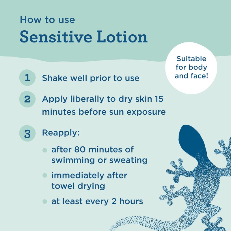 Blue Lizard Sensitive Mineral SPF 50 Sunscreen Lotion, 100% Mineral Sunscreen, UVA/UVB Protection, Infused with organic Aloe Vera, Soothes and Hydrates, 5 fl oz