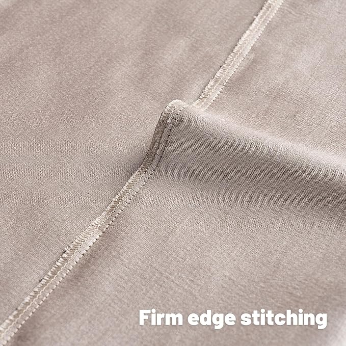 FUTEI Beige Chenille Decorative Throw Pillow Covers 24x24 Inch Set of 2,Soft Embossed Striped Textured European Cushion Case,Modern Home Decor for Couch Bed Living Room