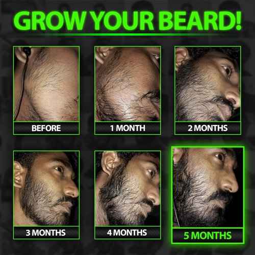 Beard Growth Kit w/ 100% Lifetime Replacement Boar Bristle Brush + GROW 11-in-1 Mens Shampoo & Conditioner (Hair Growth Shampoo for Men w/Biotin) + GROW XXL Beard Oil for Men (Made in America)