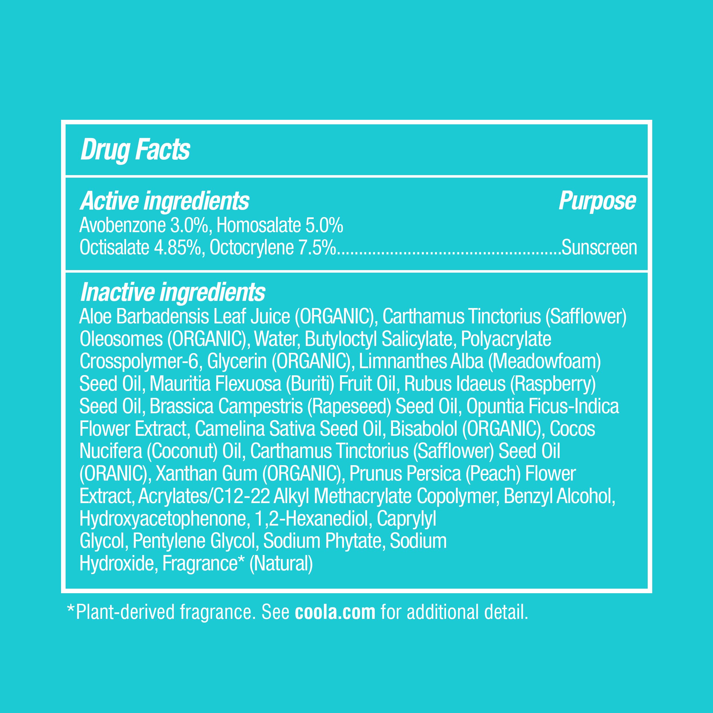 COOLA Organic Sunscreen SPF 70 Sunblock Body Lotion, Dermatologist Tested Skin Care for Daily Protection, Vegan and Gluten Free, Peach Blossom, 5 Fl Oz