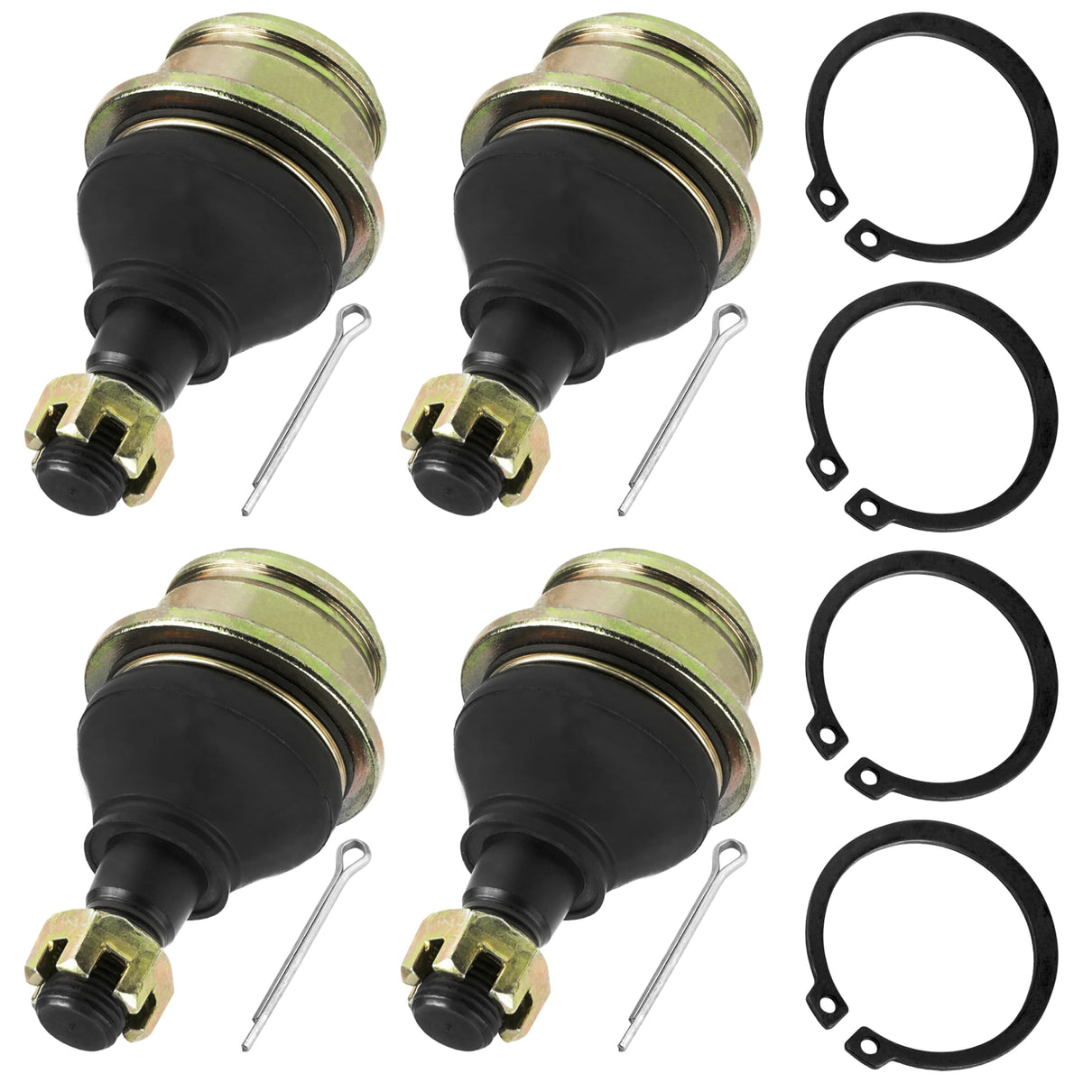 Caltric Front Lower and Upper Ball Joint Compatible With Yamaha Viking 700 YXM700 4X4 2014-2021 / Qty 4