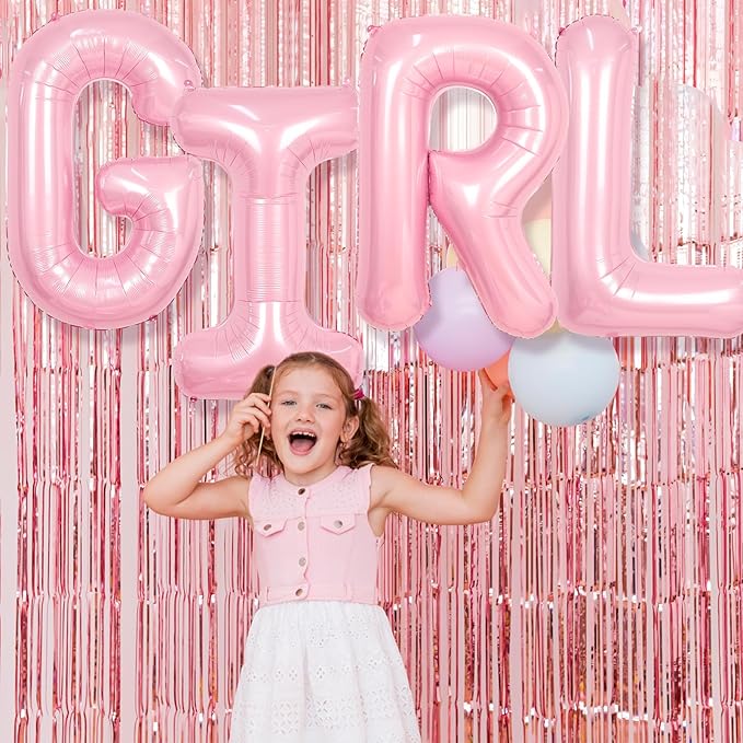 Pink Letter T Balloons,40 Inch T Letter Balloon Light Pink,A to Z Alphabet Polyester Film Helium Custom Pastel Balloon for Birthday Anniversary Baby Shower Wedding Party Decorations