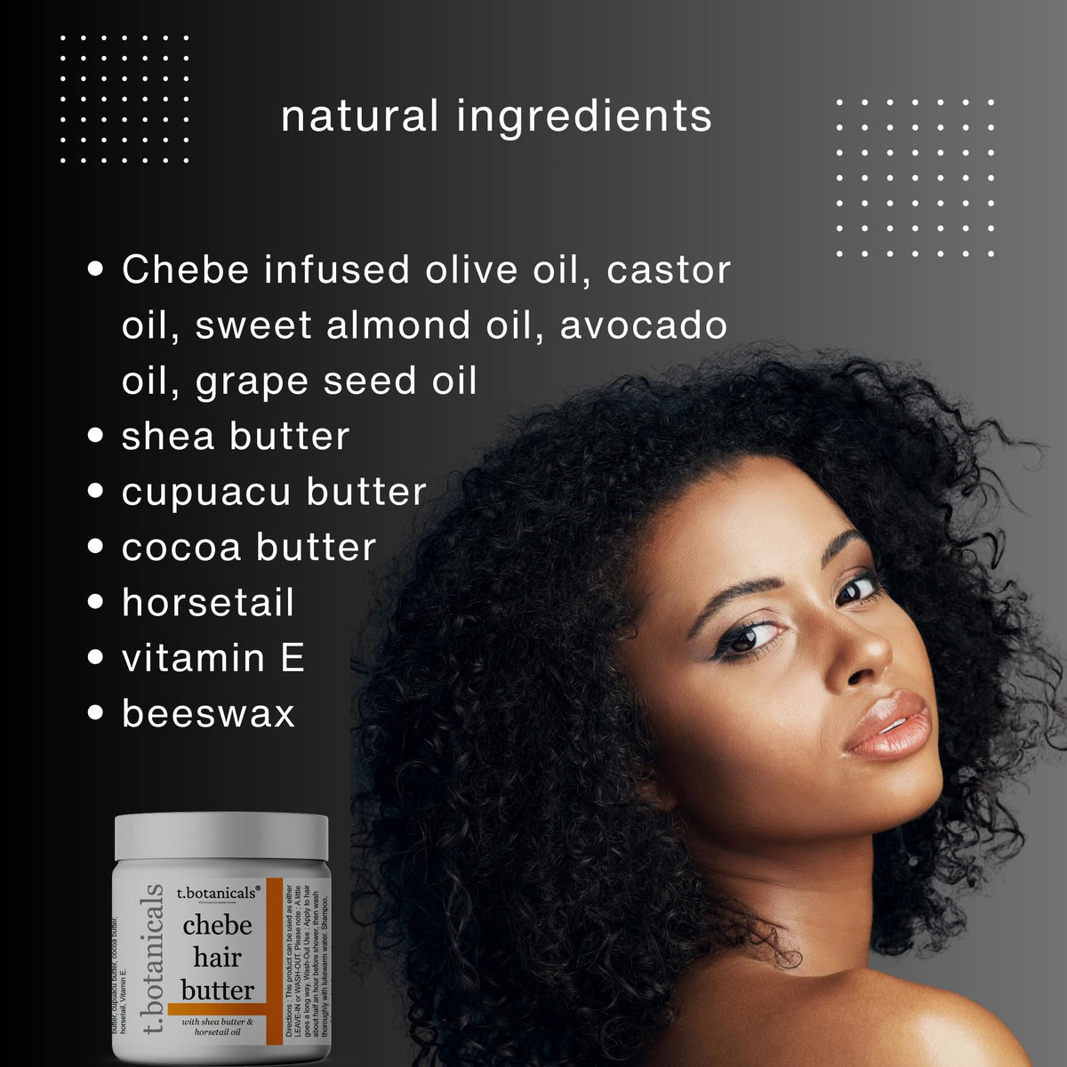 Chebe Butter and Leave In Conditioner Set for Lustrous Locks - Promote Longer, Stronger Hair Growth, Thickening and Eliminate Breakage with Infused Chebe Powder (Lavender, 8 oz each)