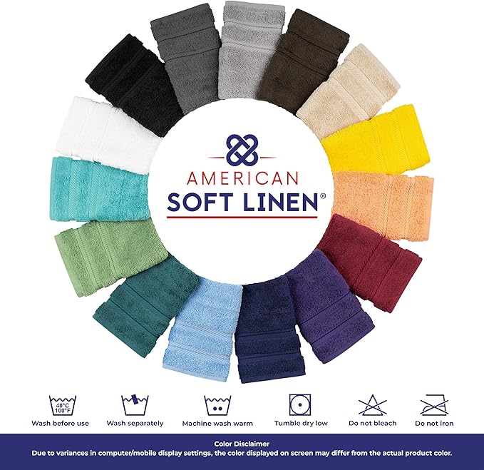 American Soft Linen Bath Rug, 20 in 34 in 100% Cotton Bath Mats Rugs for Bathroom, Slip Reducer Washable Shaggy Form Area Rugs, White Bath Rug
