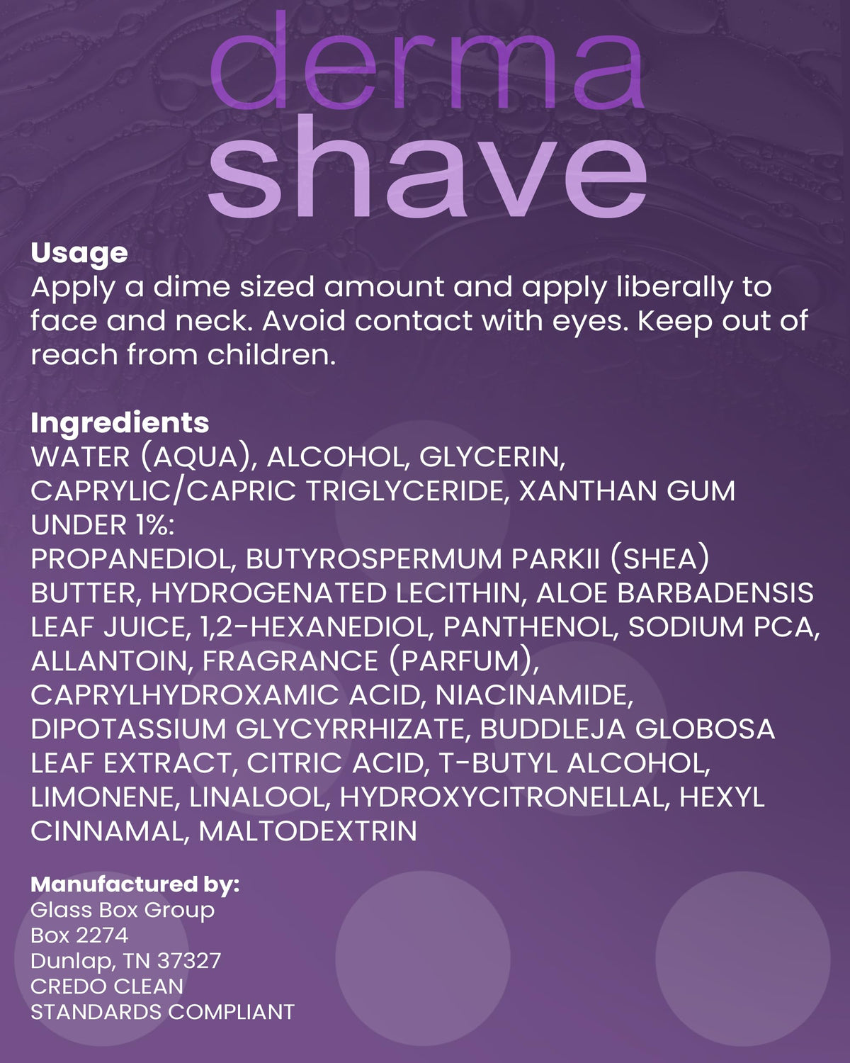 DermaShave - After Shave Lotion for Men - Great for Sensitive Skin - Liposomal Aftershave - No Greasy Feel, Clean Antiseptic Formula
