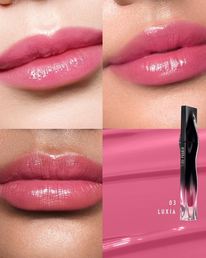 TIMEPHORIA Stellar Dust Lip Stain 03, Transfer-Proof & Smudge-Proof Lip Gloss, Cool Tone Pink Tinted Glossy Finish, High-Pigment Vibrant Color, Hydrating Lightweight Long-Lasting Lip Makeup for Women