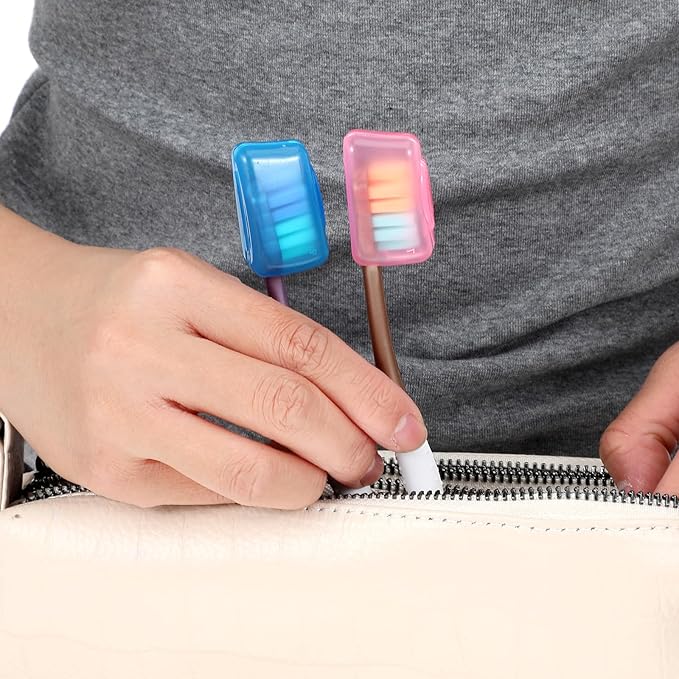 100PCS Travel Toothbrush Head Covers, Portable Toothbrush Pod Caps Case Protector for Home and Outdoor