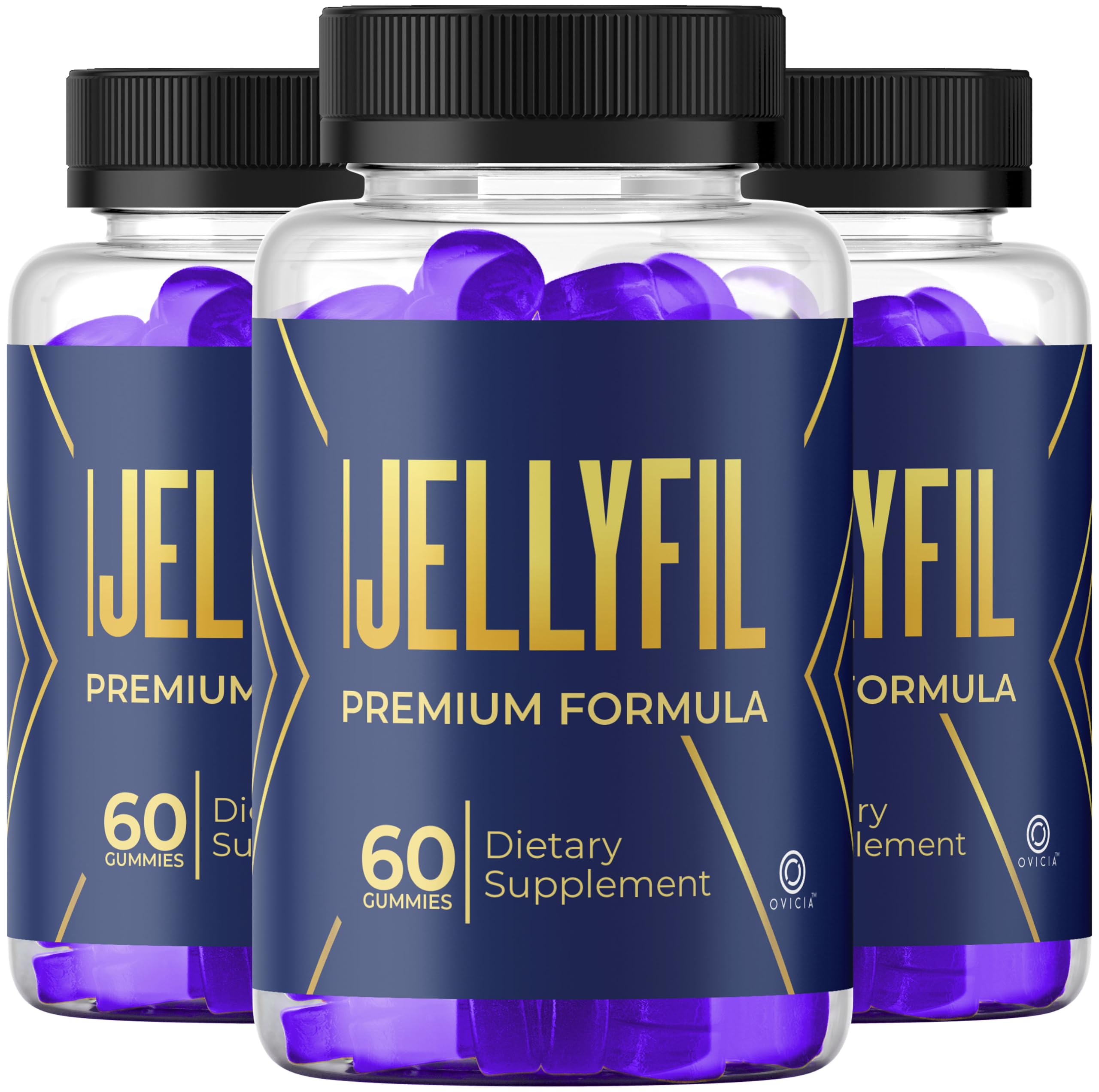 (3 Pack) Jellyfil Gummies - Official Jellyfil Gummys with All Natural Ingredients, Advanced JellyFil Maximum Strength Vitamins Formula for Wellness & Overall Health Support, 180 Gummies for 3 Months