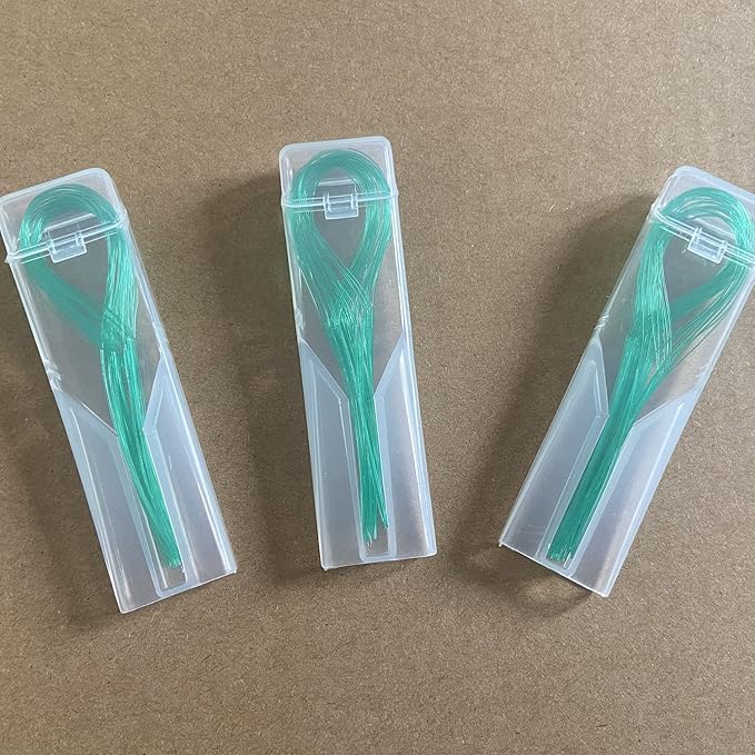 EasyHonor Dental Floss Threaders for Braces, Bridges, and Implants,Green, 210 Count (6 Pack)
