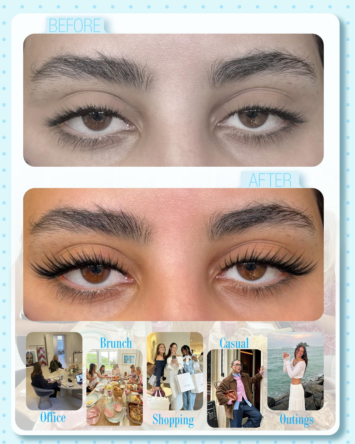 Fox Eye Lash Clusters J-Curly Individuals Eyelash Extension Wet Look Fairy Lash Spikes Cat Eye Lash Extensions Pre-Mapped Natural Eyelash Clusters 144 Pcs 10-15MM Wispy Cluster Lashs