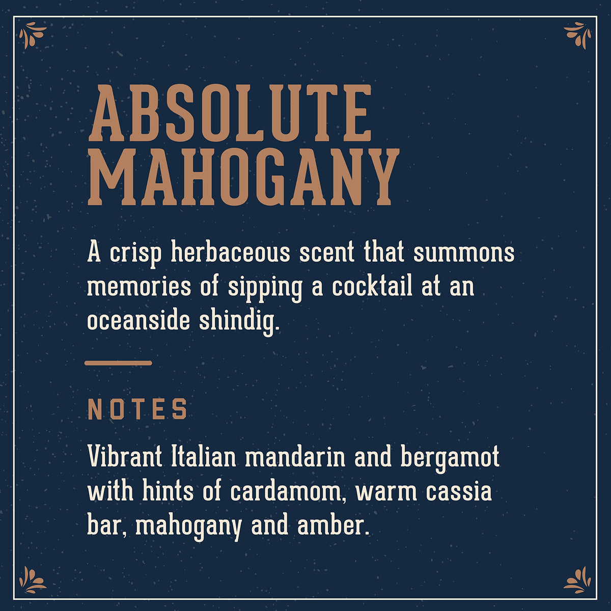 Men’s Cologne, Absolute Mahogany Fragrance, 3.4 fl. oz - Long-Lasting Eau de Parfum for Men, Sweet Scent with Woodsy Undertones - Eau de Toilette with Masculine Aromatics