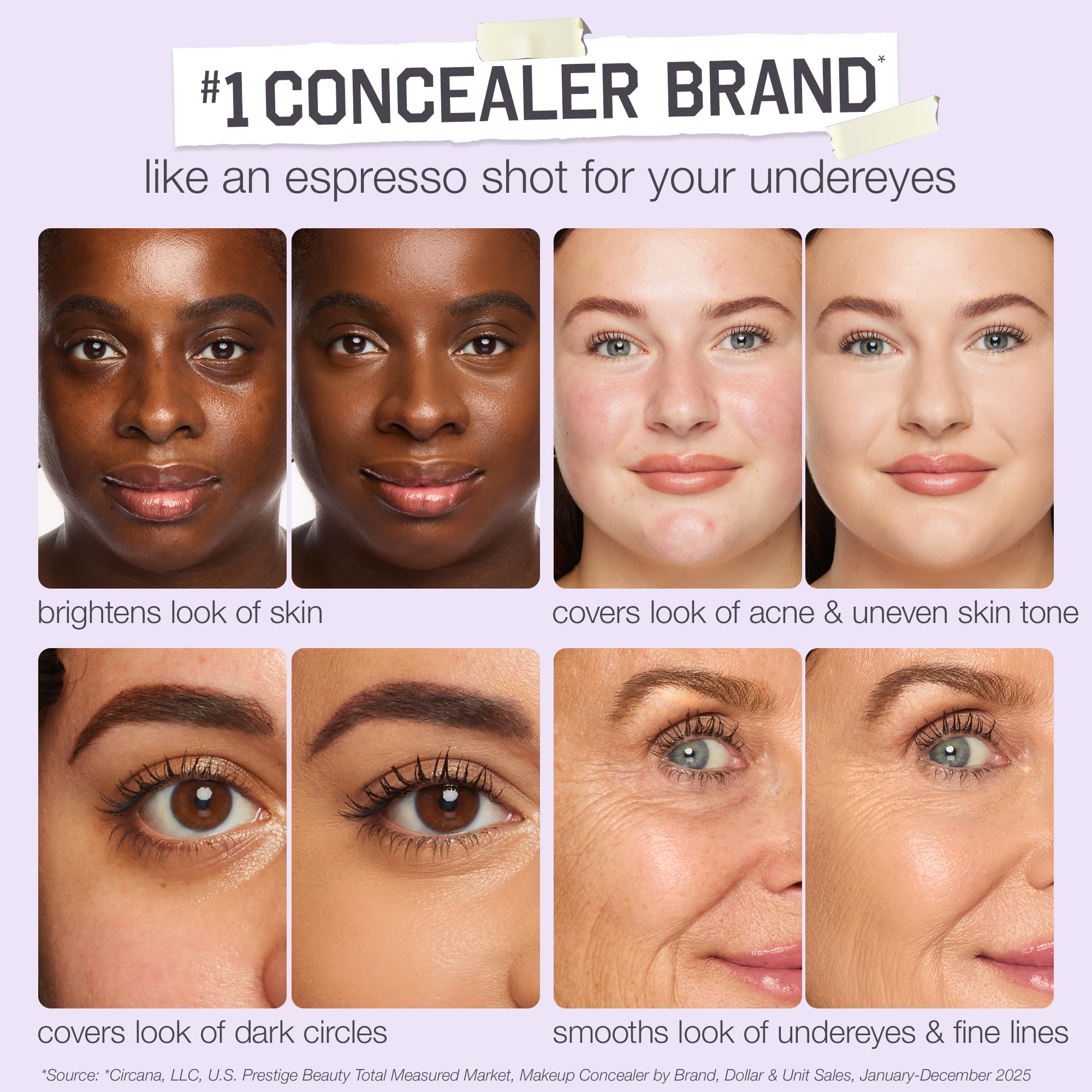 tarte shape tape creamy concealer – Full Coverage Makeup with Built-In Eye Cream, 24HR Hydrating Natural Moisturizing Matte Finish for Redness & Fine Lines, Vegan & Cruelty-Free, full size, 53H