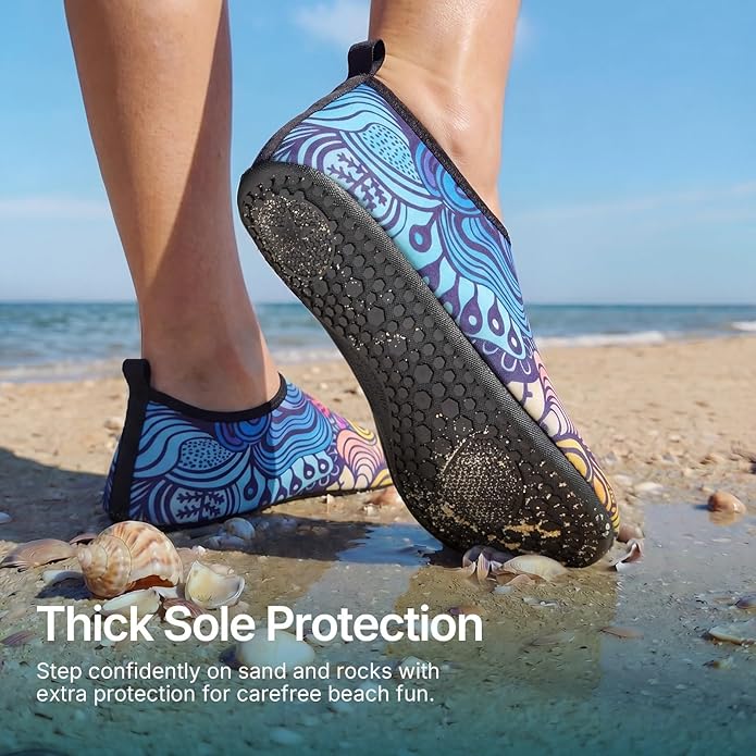 Water Shoes for Women Men Quick-Dry Aqua Socks Swim Beach Barefoot Yoga Exercise Wear Sport Accessories Pool Camping Must Haves Adult Youth Size