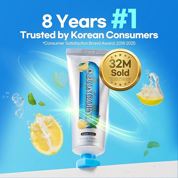 Plaque Care Toothpaste (3 Pack, Lemon Mint) – Deep Clean for Tartar Control & Heavy Plaque, Natural Whitening(Baking Soda), Cavity Protection, Paraben & SLS Free (3.52fl oz / 100g)