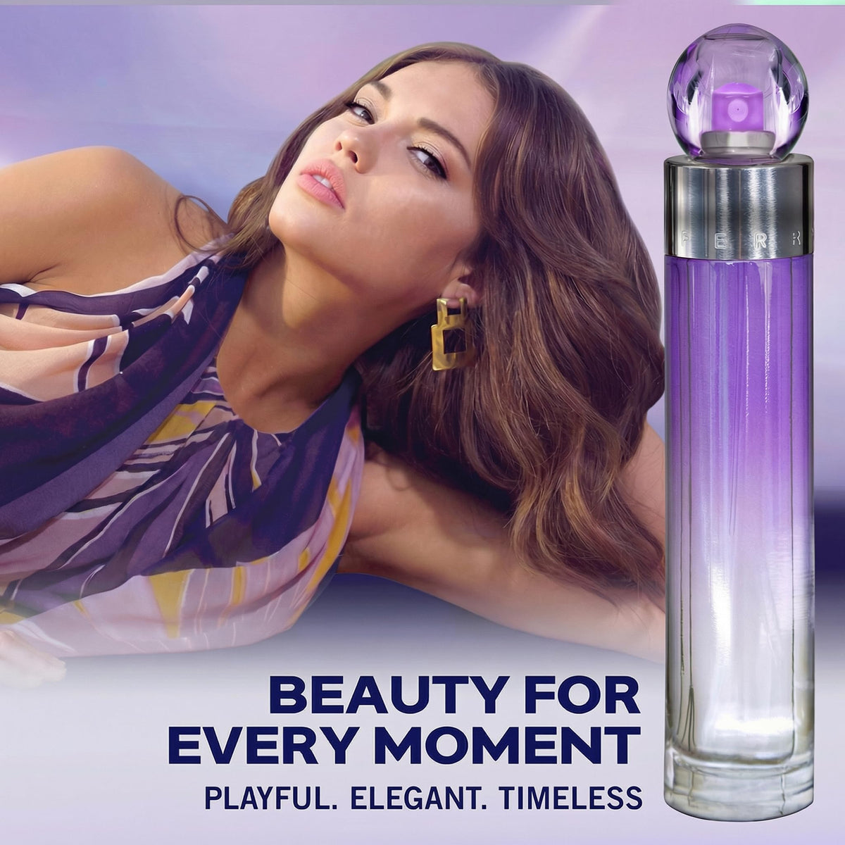 Perry Ellis 360° Purple Eau De Parfum Spray for Women - Perfume for Women, Fruity & Floral Fragrance, EDT, Designer Scent for Her, Long Lasting - 3.4 fl oz (100 mL)