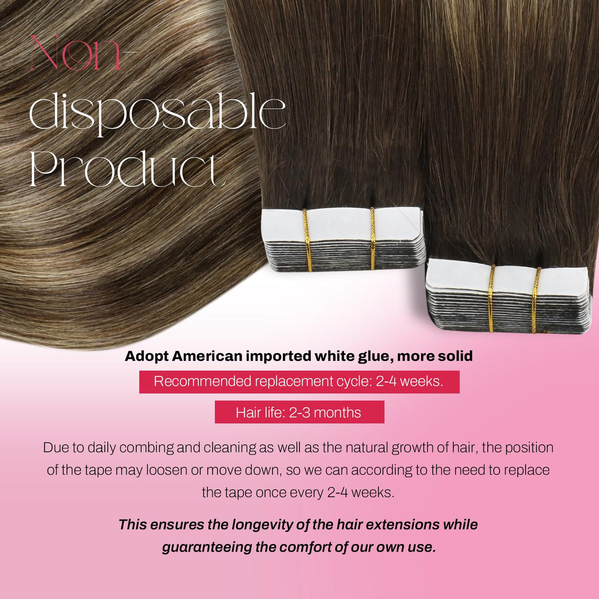 Moresoo Tape in Hair Extensions Human Hair Ombre Brown to Caramel Blonde with Brown Balayage Tape in Seamless Hair Extensions Real Human Hair Tape in Extensions 18 Inch #4/27/4 20pcs 50g