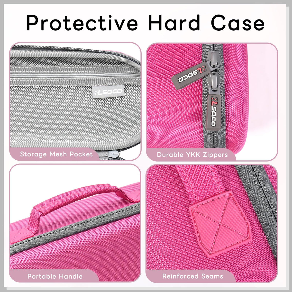 RLSOCO Travel Case for Dyson Supersonic/Supersonic Nural Hair Dryer & Dyson Airwrap/Airwrap i.d./Airwrap Co-anda2x Multi-Styler, Storage Hair Dryer/Airwrap Only for easy travelling - Black
