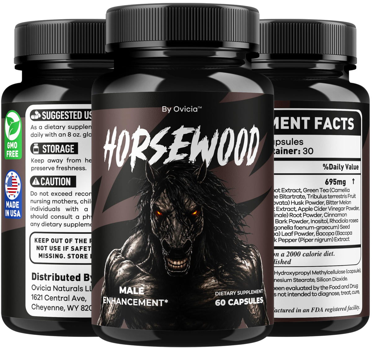 (2 Pack) Horsewood - Official Horsewood Capsules Advanced Formula with All Natural Ingredients, Premium Pills Maximum Strength for Wellness & Overall Health Support, 120 Capsules for 2 Months