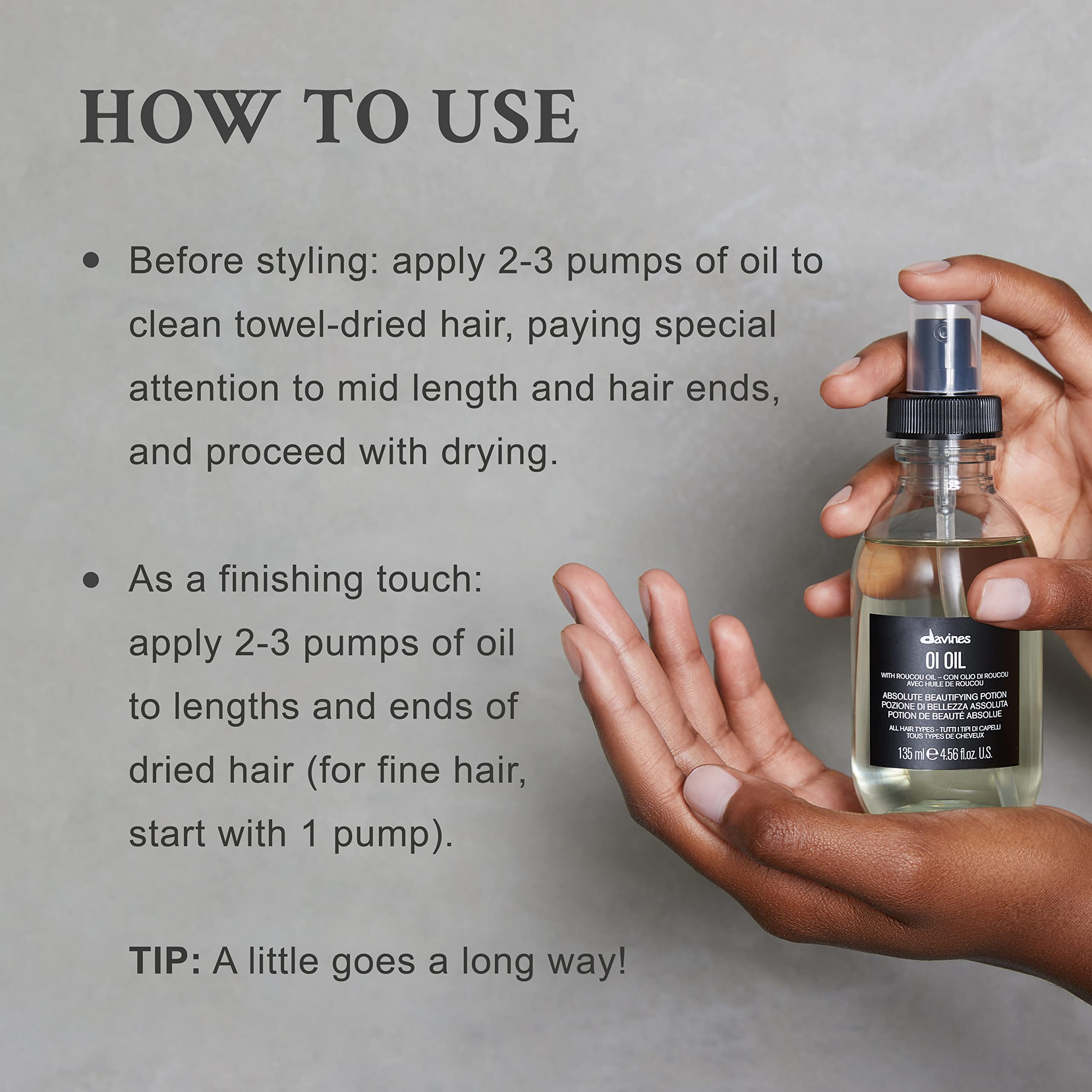 Davines OI Oil Anti-Frizz Multi-Function Hydration for Coarse Dry Hair