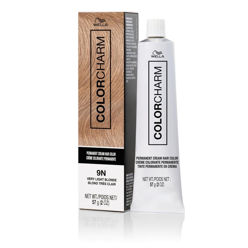 COLORCHARM Permanent Cream Hair Color, 9N Very Light Blonde, 2 oz.