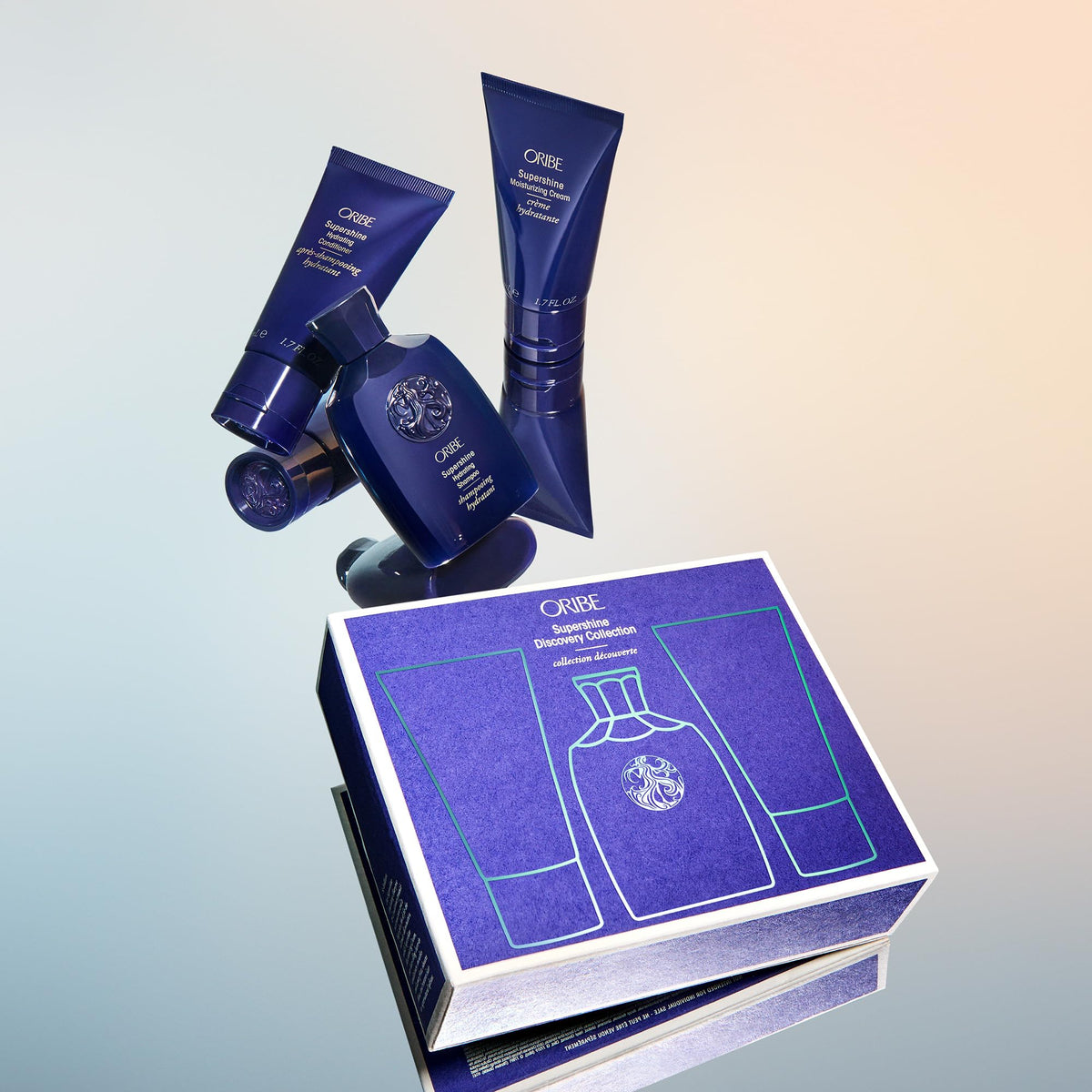 Oribe Supershine Travel Set - Hydrating Shampoo, Conditioner, Styling Cream