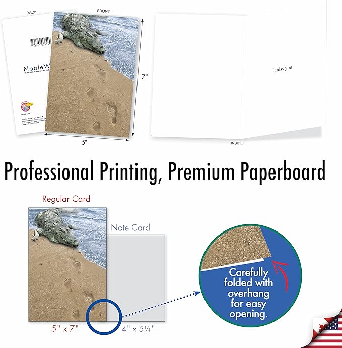 NobleWorks - 36 Assorted Funny Mixed Occasions Cards Box Set with Envelopes - Humor Get Well, Blank Bulk Greeting Card Variety Pack (36 Designs, 1 Each) - Mixed Messages AC9145XXG-B1x36