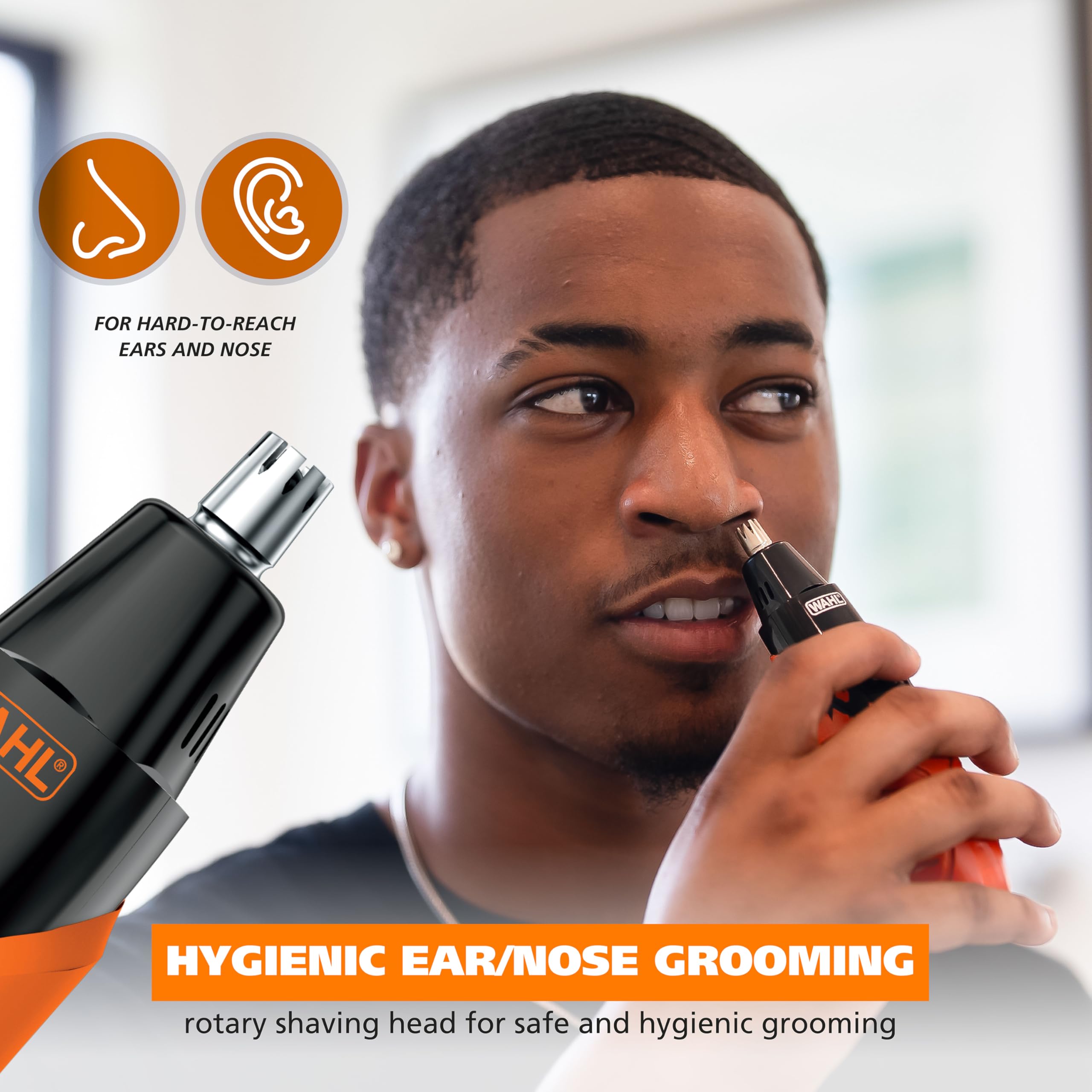 Wahl Trim Ninja All in One Hybrid Electric Razor and Beard Trimmer for Men – All Body Electric Shaver, Hair Trimmer, Precision Detail Trimmer, Ear & Nose Hair Trimmer for Men – Model 3030115
